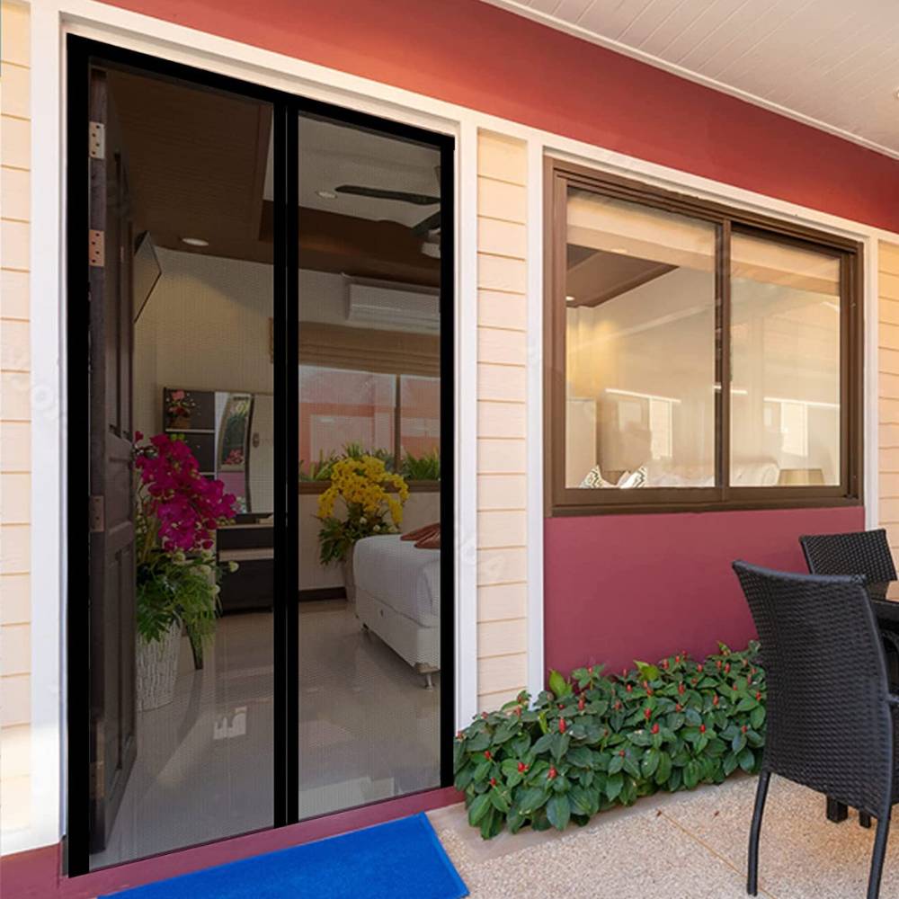 Magnetic Screen For Doors - Black / 60cm (W) x 210cm (H): image 2
