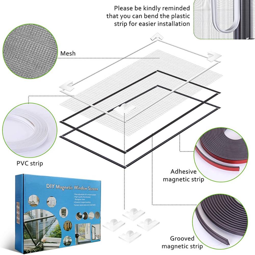 Magnetic Screen For Windows - White / 100cm x 100cm: image 6